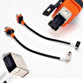 iJDMTOY زوج واحد من كابلات سلك الطاقة OE-Spec المتوافقة مع وحدات صابورة Osram OEM