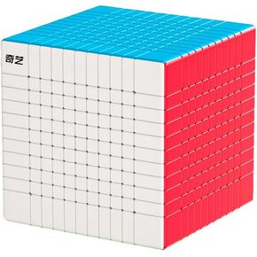 QiYi 11x11 Speed Cube 11x11x11 Stickerless Magic Cube Puzzle for Kids