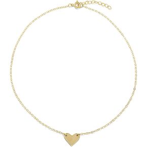 Jewelry: Heart Choker Necklace for Women – Lifetime Color Guarantee – Waterproof, Non-Tarnish, Hypoallergenic, Gold PVD Coated – Perfect for Beach, Weddings, Gifts – Small - Large Sizes