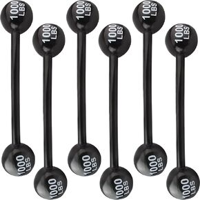 6 Pack Inflatable Dumbbell Giant Inflatable Barbell Prop Fake Weights Cosplay Props Photo Props Accessory Birthday Party Decors Supplies