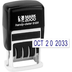 S120 Self-Inking Date Stamp - Black Color