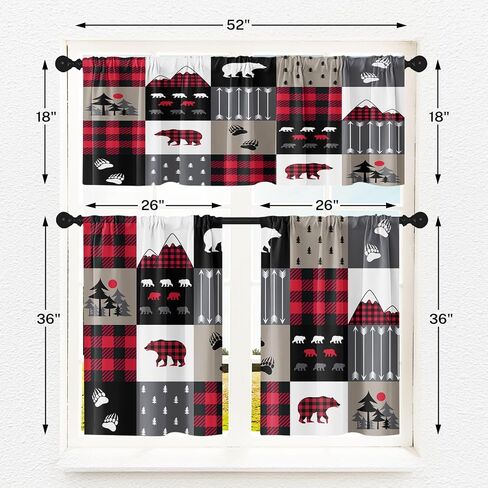 Christmas Winter Kitchen Curtains Happy New Year Snowflakes Blue Window Curtains Valance and Tier Set 36 Inch Rod Pocket Short Tier Curtain for Room Kitchen Decor in Saudi Arabia