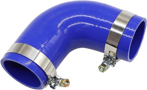 F04-6006 خرطوم الكوع 90 درجة من مطاط السيليكون مع مشابك متوافقة مع شاحنات Paccar/Kenworth/Peterbilt الثقيلة F046006 in Kuwait