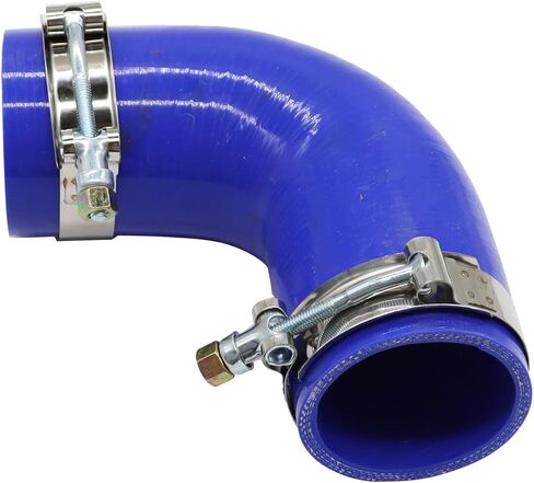 F04-6006 خرطوم الكوع 90 درجة من مطاط السيليكون مع مشابك متوافقة مع شاحنات Paccar/Kenworth/Peterbilt الثقيلة F046006 in Kuwait