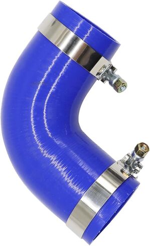 F04-6006 خرطوم الكوع 90 درجة من مطاط السيليكون مع مشابك متوافقة مع شاحنات Paccar/Kenworth/Peterbilt الثقيلة F046006 in Kuwait