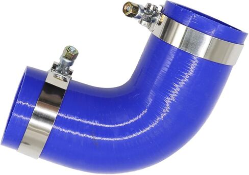 F04-6006 خرطوم الكوع 90 درجة من مطاط السيليكون مع مشابك متوافقة مع شاحنات Paccar/Kenworth/Peterbilt الثقيلة F046006 in Kuwait
