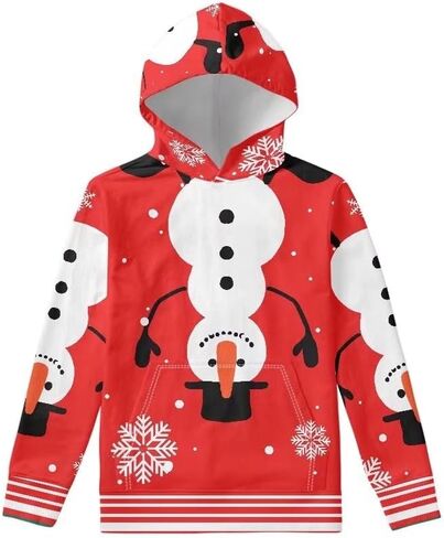 Cumagical Kids Fashion Sweatshirt with Pocket Boys Girls Christmas Hoodie Pullover Long Sleeve in Kuwait