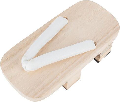 Men's Japanese Double Toothed Wooden Clogs Versatile Summer White woodwooden Slippers COS Elevated Thick Sole Shoes Clogs in Saudi Arabia