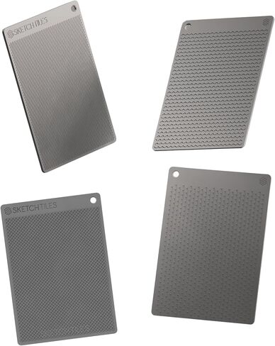 حزمة من 4 قطع أساسية من SketchTiles: 4 مكعبات مزدوجة الجوانب لـ 8 أنسجة رسم فريدة بما في ذلك التظليل المتقاطع وشبكة النقاط والمزيد in Kuwait