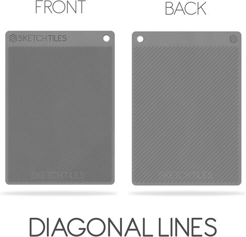 حزمة من 4 قطع أساسية من SketchTiles: 4 مكعبات مزدوجة الجوانب لـ 8 أنسجة رسم فريدة بما في ذلك التظليل المتقاطع وشبكة النقاط والمزيد in Kuwait