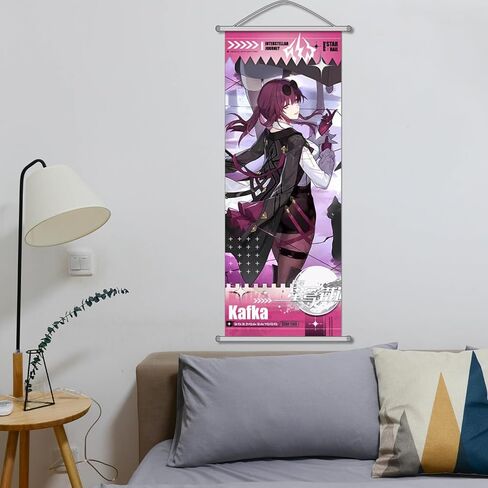 هونكاي: ملصق ستار ريل للديكور الداخلي (27.5 بوصة × 10 بوصة)، معلق على الحائط بطباعة فنية عالية الدقة على القماش هونكاي: ملصقات شخصية ستار ريل لمحبي الألعاب. (روبن) in Kuwait