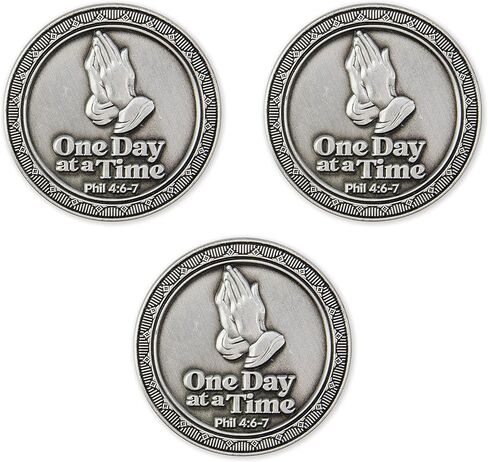 Serenity Prayer Love Expression Coin for Public Servants & Law Enforcement, Keepsake Pocket Token of Prayer & Divine Protection for Men & Women, EDC Coin, Thinking of You Gift of Appreciation in Kuwait