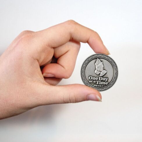 Serenity Prayer Love Expression Coin for Public Servants & Law Enforcement, Keepsake Pocket Token of Prayer & Divine Protection for Men & Women, EDC Coin, Thinking of You Gift of Appreciation in Kuwait