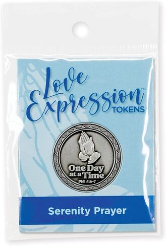Serenity Prayer Love Expression Coin for Public Servants & Law Enforcement, Keepsake Pocket Token of Prayer & Divine Protection for Men & Women, EDC Coin, Thinking of You Gift of Appreciation in Kuwait