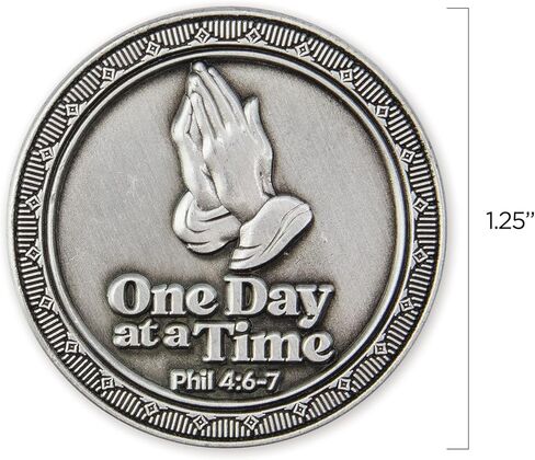 Serenity Prayer Love Expression Coin for Public Servants & Law Enforcement, Keepsake Pocket Token of Prayer & Divine Protection for Men & Women, EDC Coin, Thinking of You Gift of Appreciation in Kuwait