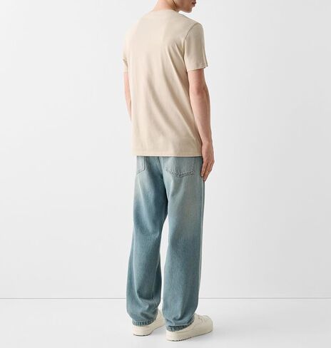 Men Y2k Skater Jeans Vintage Low Rise Baggy Straight Leg Jeans Casual Stretch Loose Fit Denim Pants Streetwear in Saudi Arabia