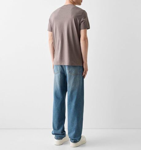 Men Y2k Skater Jeans Vintage Low Rise Baggy Straight Leg Jeans Casual Stretch Loose Fit Denim Pants Streetwear in Saudi Arabia