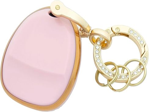 Key Fob Cover Case Shell Keychain for Suburban Tahoe Traverse GMC Acadia Yukon Cadillac Escalade SRX Buick Enclave Pink (for GMC B) in Saudi Arabia