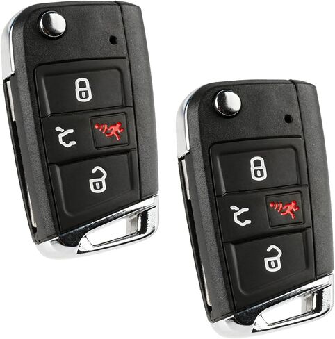 Keyless Option Remote Key Fob Shell Case Cover for VW Volkswagen (NBGFS12P01) in Saudi Arabia