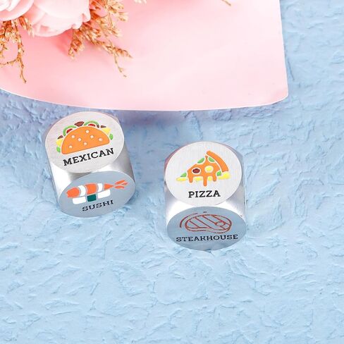 3Pcs Iron 6th Anniversary for Him Her Wedding Gifts for Couple Date Night Ideas Dice 6 Year Wedding Anniversary for Husband Wife Boyfriend Girlfriend Christmas Valentines Birthday Gifts for Women Men in Saudi Arabia