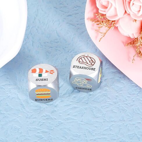 3Pcs Iron 6th Anniversary for Him Her Wedding Gifts for Couple Date Night Ideas Dice 6 Year Wedding Anniversary for Husband Wife Boyfriend Girlfriend Christmas Valentines Birthday Gifts for Women Men in Saudi Arabia