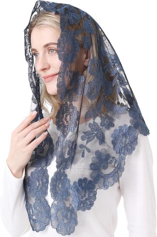 Church Prayer Chapel Veil Catholic Mass Mantilla Veils for Women Lace Latin Mass Church Veil Head Covering in Saudi Arabia