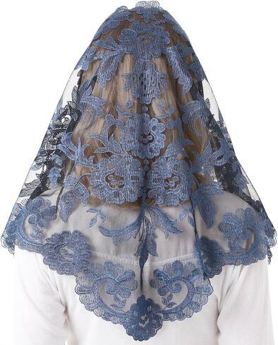 Church Prayer Chapel Veil Catholic Mass Mantilla Veils for Women Lace Latin Mass Church Veil Head Covering in Saudi Arabia