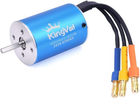 استبدال KingVal 2838 5300KV عمود محرك بدون فرش بدون مستشعر 3.175 مم مع مجموعة ESC بدون فرش 45A متوافقة مع سيارة RC 1/14 1/16 in Kuwait