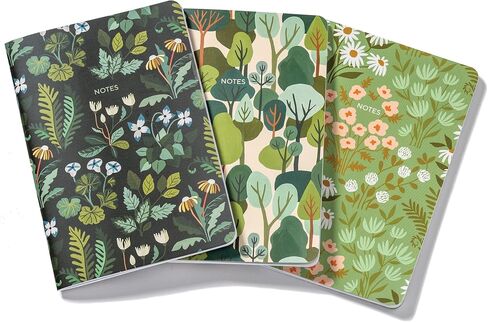 High Note Notebook Journal Set - Greenery, 3 Pack - 64 Lined Pages, 5.75" x 8.25" in Saudi Arabia