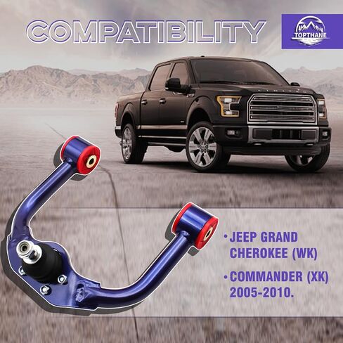 Front Upper Control Arms for 2005-2010 Jeep Grand Cherokee (WK)＆Commander (XK),1-4" Lift Tubular Adjustable Suspension Control Arm with Ball Joints in Saudi Arabia