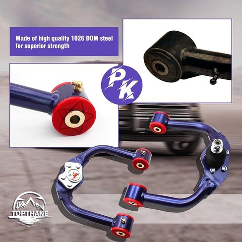 Front Upper Control Arms for 2005-2010 Jeep Grand Cherokee (WK)＆Commander (XK),1-4" Lift Tubular Adjustable Suspension Control Arm with Ball Joints in Saudi Arabia