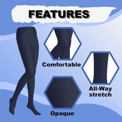 Butterfly EMEM Apparel Women's Plus Size Queen Opaque Footed Tights in Kuwait