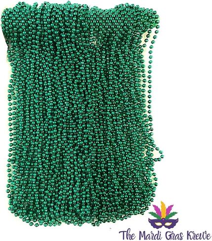 THE MARDI GRAS KREWE Beads Purple Green and Gold Necklaces - 33 inch 7mm - 6 Dozen, 72 Pieces in Saudi Arabia