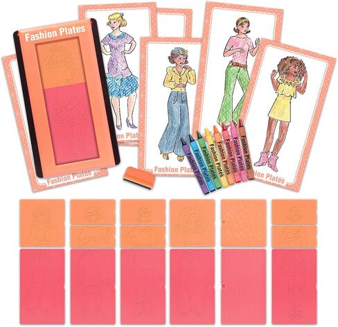 PlayMonster Fashion Plates — Travel Set — Mix-and-Match Drawing Art Set — Make Fabulous Fashion Designs — Ages 6+, small, Multicolor in Saudi Arabia