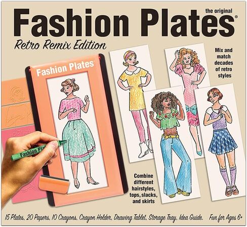 PlayMonster Fashion Plates — Travel Set — Mix-and-Match Drawing Art Set — Make Fabulous Fashion Designs — Ages 6+, small, Multicolor in Saudi Arabia