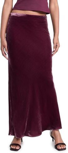 Susana Monaco Women's Velvet Silk Bias Skirt in Saudi Arabia