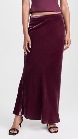 Susana Monaco Women's Velvet Silk Bias Skirt in Saudi Arabia