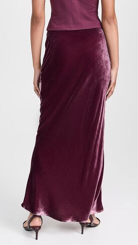 Susana Monaco Women's Velvet Silk Bias Skirt in Saudi Arabia