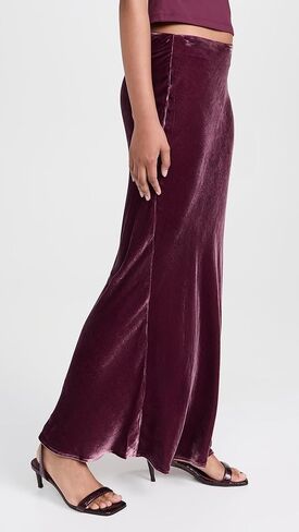 Susana Monaco Women's Velvet Silk Bias Skirt in Saudi Arabia