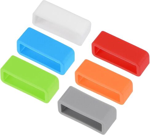 uxcell Watch Band Strap Loops, Width Rubber Fastener Rings Silicone Watch Retainers for Watch Band in Saudi Arabia
