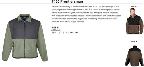 AFC Men's Frontiersman 7450 Panda Fleece Jacket Performance Coat in Saudi Arabia