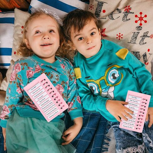 4PCS Chore Chart Chore List for Kids with 10pcs Detachable Cardstock and 16pcs Magnets- Daily Routine, My Chore Checklist Task Board, Ideal for RV and Memo Checklist. in Saudi Arabia