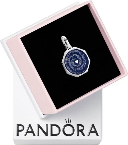 PANDORA Galaxy Heart Medallion Charm - أساور Charm ME - الفضة الاسترلينية والمينا - هدية لها - مجوهرات للنساء مع صندوق هدايا in Saudi Arabia