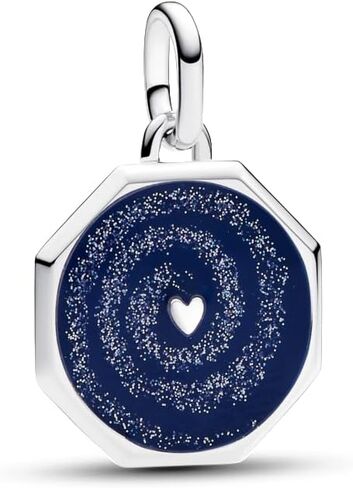 PANDORA Galaxy Heart Medallion Charm - أساور Charm ME - الفضة الاسترلينية والمينا - هدية لها - مجوهرات للنساء مع صندوق هدايا in Saudi Arabia