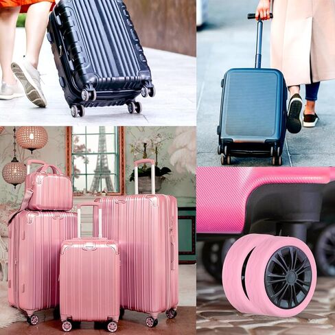 BOXOB 8pcs Luggage Wheel Covers, Silicone Luggage Spinner Wheel Covers Colorful Suitcase Wheel Protector Luggage Wheel Accessories for Most 8 Caster Luggage (royal blue) in Saudi Arabia