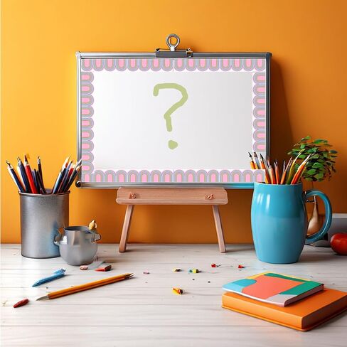Magnetic Board Border for Classroom White Board, 24Pcs, Each 12" X 1.5" (24ft in Total Length), Reusable Magnetic Bulletin Board Border for Classroom Theme Decoration, Wavy Rainbow in Saudi Arabia