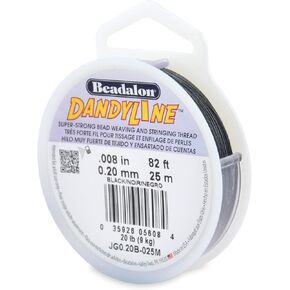 Beadalon DandyLine 0.20mm Black, 25-Meter