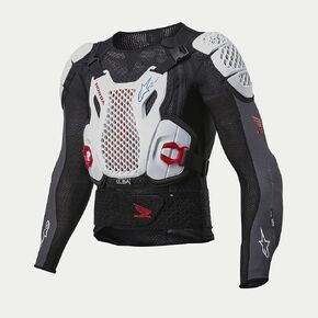 Alpinestars 6506023-1272-XXL: Honda Bionic + V2 Protection Jacket Blk/Wht/Blu/Br Red 2X