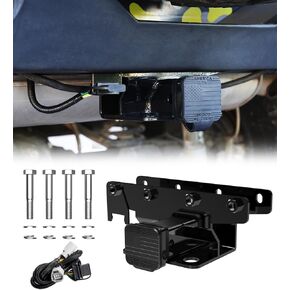Xprite Tow Hitch Compatible with 2018-2024 Jeep Wrangler JL JLU 2 Door & 4 Door, 2" Inch JL Hitch Trailer Hitch Receiver (Hitch Cover Included)