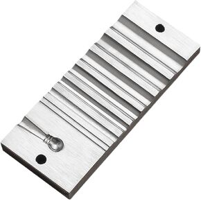 rockible Swage Block Metal Forming Block Accessories Bench Tool Channel Iron Metal Block for Jewelry Making for Bracelet Making Rings, Style A